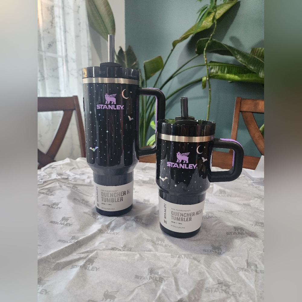 Stanley Halloween 40 0z Stainless Steel H2.0 Flowstate Quencher Tumbler BLACK - Picture 3 of 8